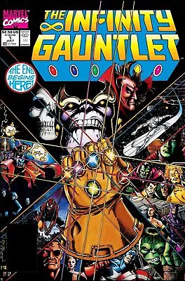   THE INFINITY GAUNTLET #1 COMIC BOOK COVER   POSTER - No.1 • $12.99