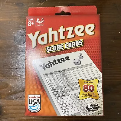 Hasbro Yahtzee 80 Score Cards (06100) • $7