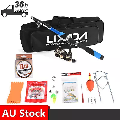 Lixada Fishing Tackle Set With 2.1m Telescopic Fishing Sea Rod Spinning • $25.55