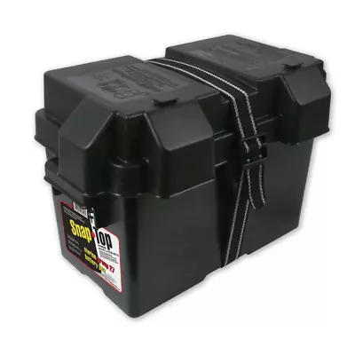 Battery Box Storage Group 27 Snap-Top Car Marine RV Boat Camper Holder Organizer • $15.89