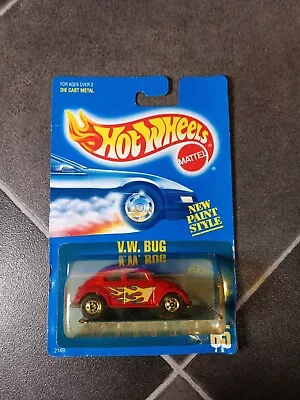 $12.99 • Buy Vintage 1989 Hot Wheels V.W. Bug 2149 Blue Card #65 