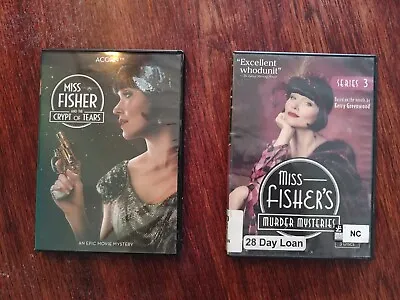 Lot Of 2 Miss Fisher's Murder Mysteries: Series 3 (3-Disks) & Crypt Of Tears DVD • $15.99