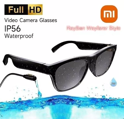 Mi Eyewear Spy Candid Camera DVR IP56 Waterproof UV Sunglasses HD Video Dash Cam • $44.90