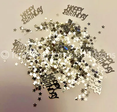 £2.99 • Buy Happy Birthday Foil Table Confetti Party Scatter Rose Gold & Silver 🎉
