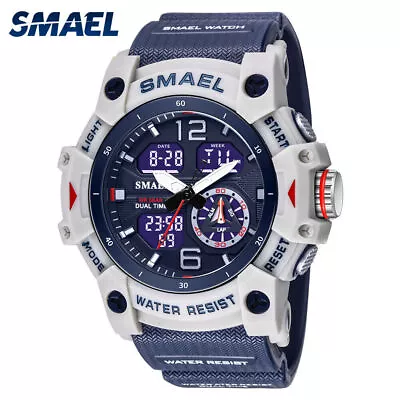 SMAEL Men Watch Digital Electronic Sport Wristwatch Student Boys Military Watch • $12.99