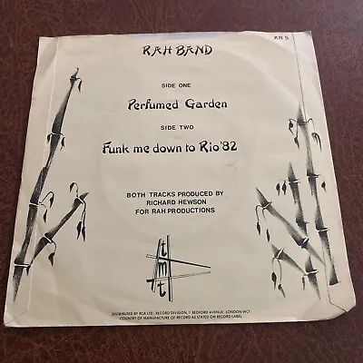 Rah Band By Rah Band Vinyl Record 7” - FREE POSTAGE • £5