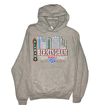 Alabama Birmingham AAU Super Regional 2021 Graphic Hoodie Men’s Small Gray NWOT • $12.17