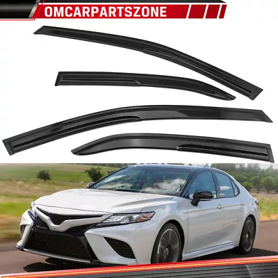 For 2018-2024 Toyota Camry JDM 3D Mugen Window Visor Rain Guards Deflectors Vent • $30.95