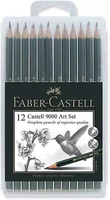 9000 Graphite Pencils Art Set In Slimflexi Case (8B-2H 12Pcs) • $26.48