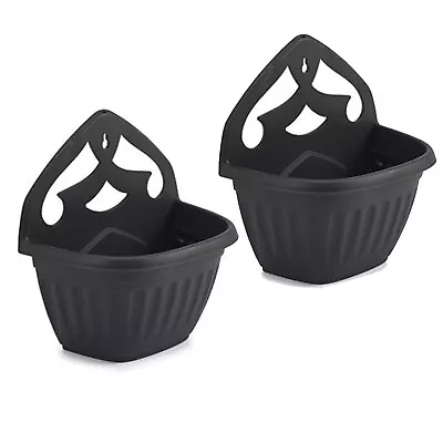 Venetian Wall Hanging Planter Plant Flower Pots Sturdy Plastic Base Home Garden • £5.99