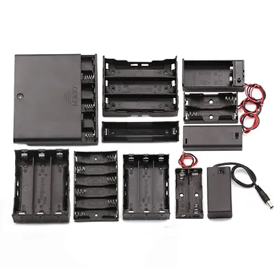 AAA / AA / 18650 Plastic Battery Holder Box Case Multi Choice 1 2 3 4 6 8 Cell • £3.35