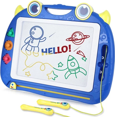 £25.99 • Buy Peradix Large Magnetic Drawing Board -42 X 33cm Magna Doodle Board With 3 Stamps