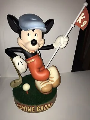 Disney Big Fig Mickey Mouse Canine Caddy Golfer Statue !!!!! • $700