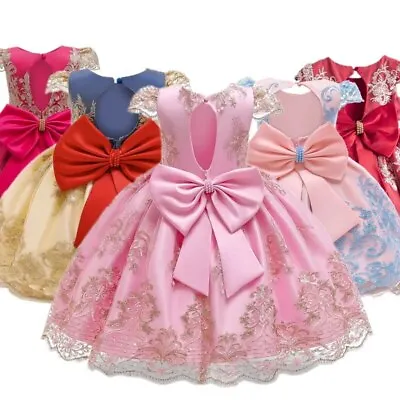 Toddler Girls Princess Dresses For Wedding Evening Party Pageant Kids Birthday • £3.66