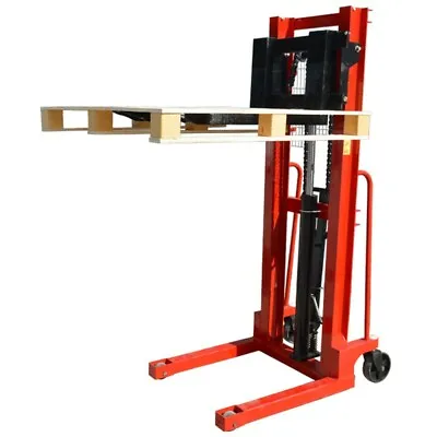 Manual Forklift Material Lifts Stacker W/ Adjustable Forks Hydraulic63''2200lb • $1538.10