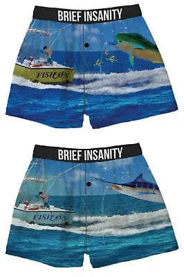 Men's Boxer Shorts Underwear Briefs By Brief Insanity MARLIN Or MAHI DOLPHIN  • $9