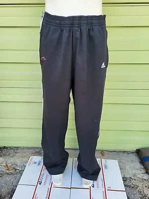 New Miami Heat Mens Grey 3XL  Adidas Team Sweat Pants Terry NBA • $25.34