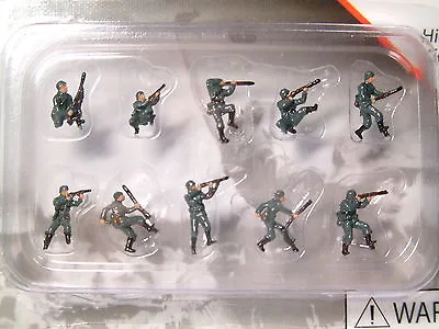 Pegasus 1/144 851 WWII German Infantry (10 Prepainted Figures In Box) • $18