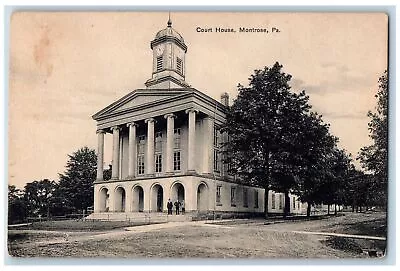 Montrose Pennsylvania PA Postcard Court House Building Exterior 1910 Antique • $29.95