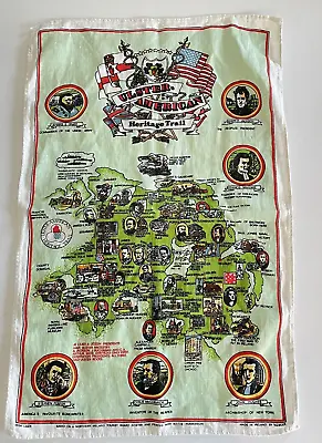 Ulster American Heritage Trail Tea Towel 100% Irish Linen Ireland Vintage • $14.57