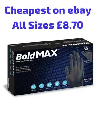 Aurelia Bold Max Mechanic Gloves With Diamond GripBLACK & BLUE GLOVES  • £59