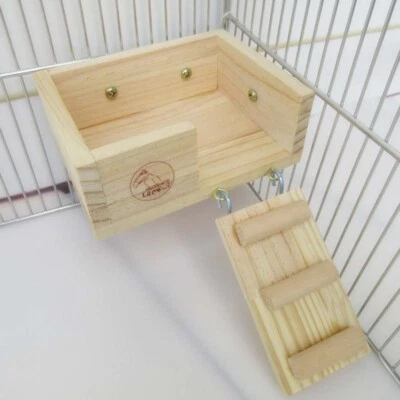 £4.75 • Buy Cage Accessories DIY Shelf Hamster Springboard Ladder Hamster Toy Platform
