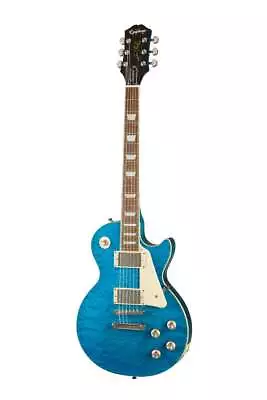 Epiphone Inspired By Gibson Les Paul Standard 60s Quilt Top Translucent Blue • $814.03