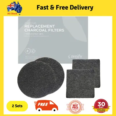 Zenify Earth Replacement Charcoal Filters (2 Sets) - Compost Bin Carbon Filter • $20.88