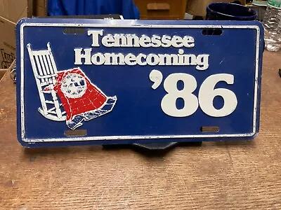 License Plate Tag Novelty Tennessee Homecoming 1986 Rustic Vintage • $9.25