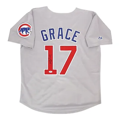 Mark Grace Signed Chicago Cubs Grey Road Jersey W/ Team Patch PSA/DNA • $199.99