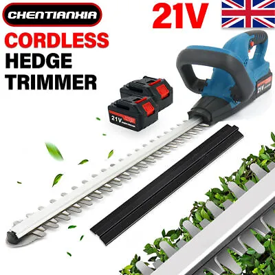 2 Battery 21V Brushless Cordless Electric Hedge Trimmer Garden Cutter For Makita • £66.99