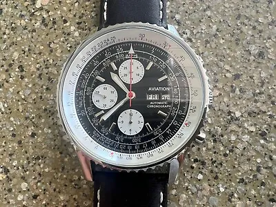Aviation Automatic Chronograph Watch Valjoux 7750 Clone Movement - New • $399