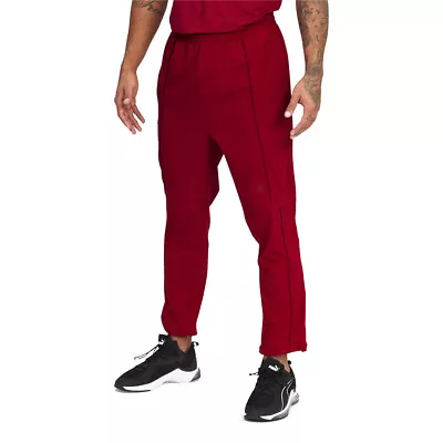 Puma First Mile Mono Texture Training Pants Mens Red Casual Athletic Bottoms 519 • $17.99