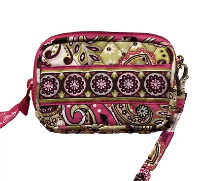 VERA BRADLEY Very Berry Paisley Wristlet NWOT • $14.99