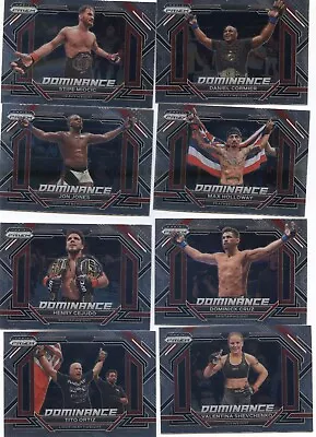 2023 PANINI PRIZM UFC Dominance INSET Pick Your Card Build A Set • $1.99