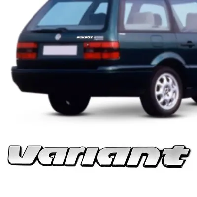 VW VARIANT Volkswagen EMBLEM REAR HOOD Nameplate T3 Script Badge Squareback Logo • $15