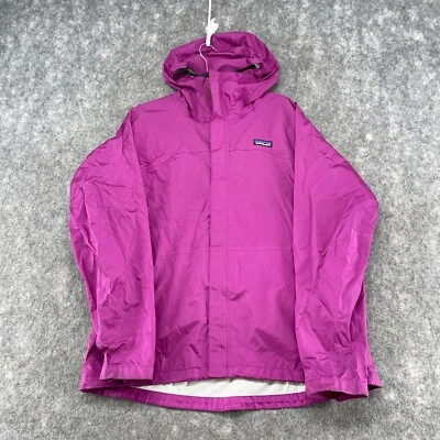 $59.95 • Buy Patagonia Jacket Womens XL Pink Hooded Windbreaker Nylon Torrent Shell H2NO Logo