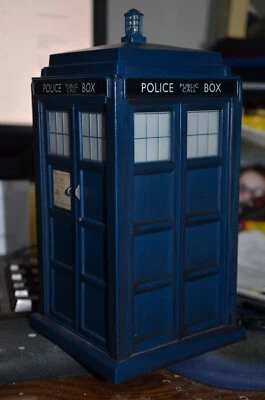 $50 • Buy Doctor Who Tardis Flashing Light Sound Open Door To See Inside Tardis See Video