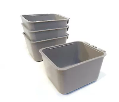 (Pack Of 4) Gray Cage Cups For Chickens Dogs Pheasants Rabbits Feed & Water • $14.99