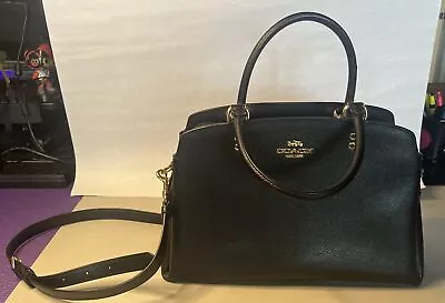 Coach Black Lillie Carryall Crossbody **EXCELLENT CONDITION** Preowned • $65