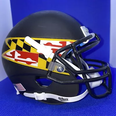 Maryland Terrapins NCAA College Schmitt Football Helmet 3 5/8 Black • $30