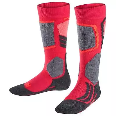 Falke Ski Socks SK2 Kids Padded Medium Volume In Pink • £14.40