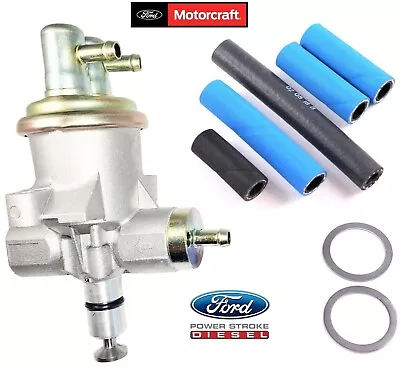 7.3L Powerstroke Carter Mechanical Fuel Pump & OEM Banjo Washers Hoses Line Kit • $159.95