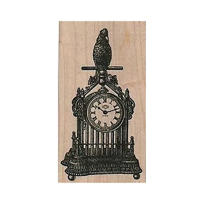 Mounted Rubber Stamp Bird Clock Cuckoo Clock Clock Steampunk Clock Bird • $10.20