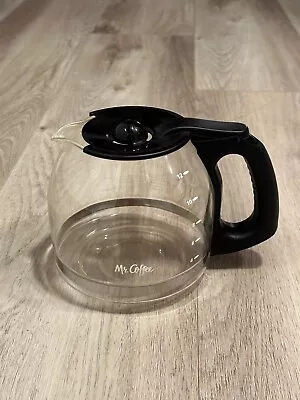 Mr Coffee 12 Cup Replacement Coffee Pot Glass Carafe Black (Coffee Pot Only) • $7.29