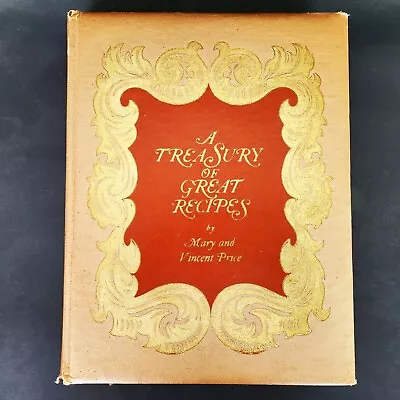 1st Ed. Treasury Of Great Recipes By Mary & Vincent Price 1965 Vintage Cookbook • $49.95