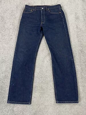 Vintage Levi's 501xx Jeans Mens 33x32 Blue Denim Classic Fit Button Fly Original • $59