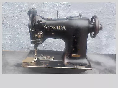 Vintage Industrial Sewing Machine Singer 108w2 one Needle Walking Foot-Leather • $240