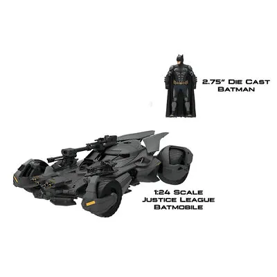 1:24 Jada Hollywood Rides - Justice League (2017) - Batmobile • $49.99