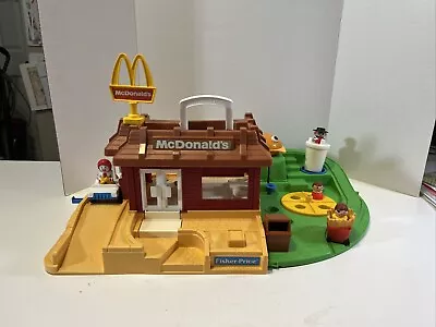 Fisher Price VINTAGE 1989 Little People McDonalds Restaurant Set/10 Pieces Total • $159